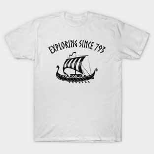 Vikings Scandinavia Dragon Boat Humor T-Shirt